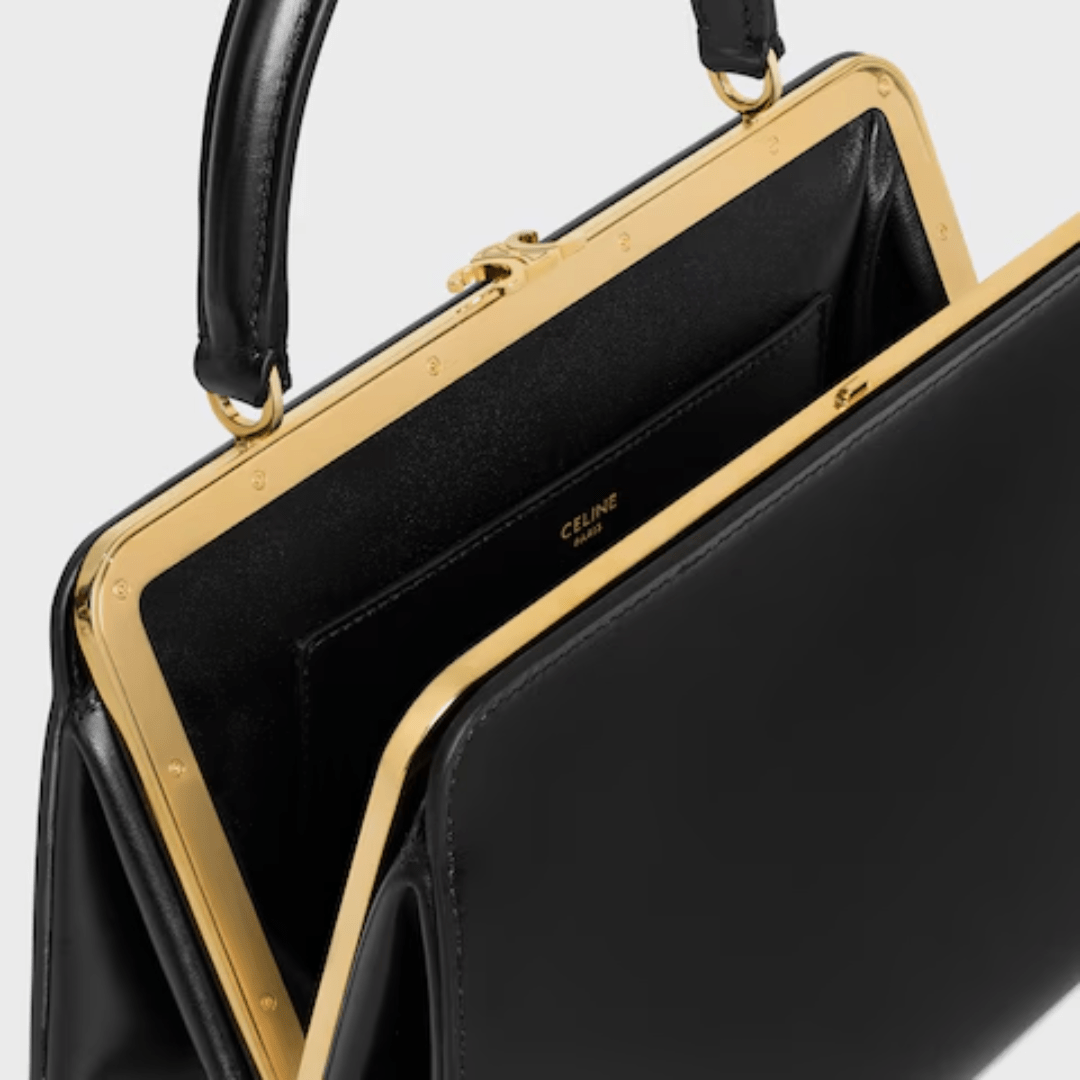 Céline Antoinette Medium Bag in Satin Calfskin – Natural Color