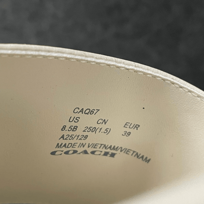 Coach – Set: Lockup Leather Slide Sandal & Teri Signature Canvas Bag