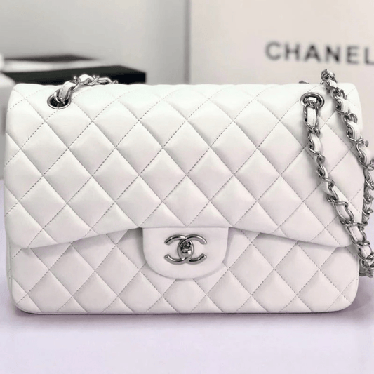 Chanel Classic Single Flap Bag – Off White