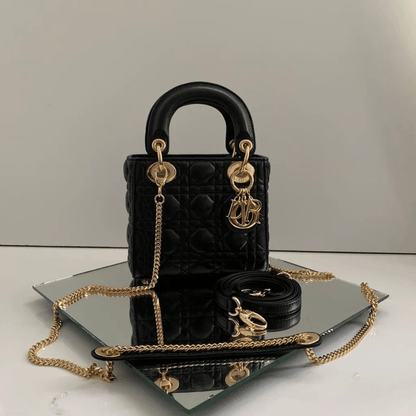 Dior – Set: Mini Lady Dior bag In Black & Dior Chrono Sneakers