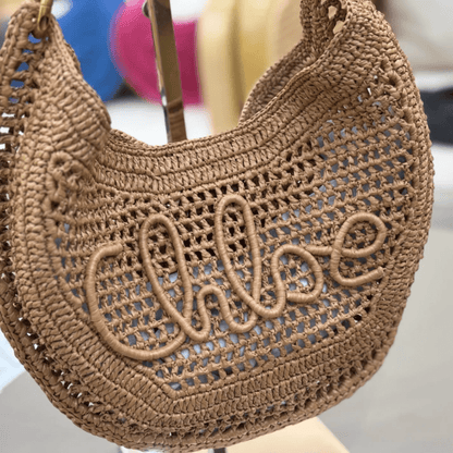 Chloé Hot Summer Banana Bag Made Of Raffia