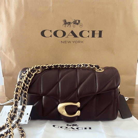 Coach Tabby Shoulder Bag 26 With Quilting in Dark Brown