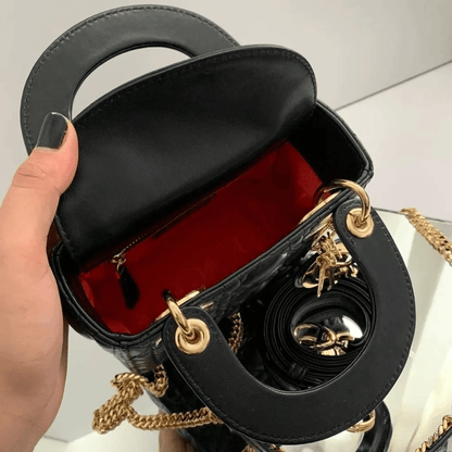 Dior – Set: Mini Lady Dior bag In Black & Dior Chrono Sneakers