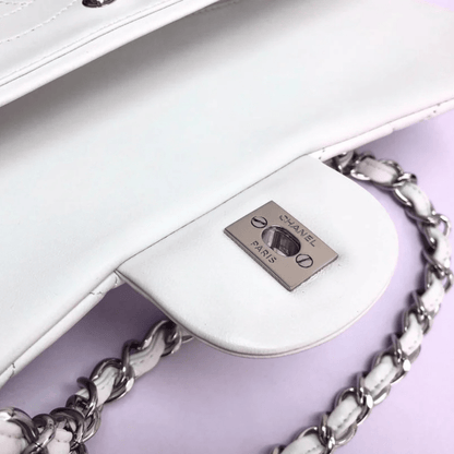 Chanel Classic Single Flap Bag – Off White