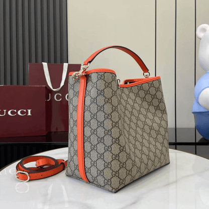 Gucci – Medium GG Emblem Bucket Bag