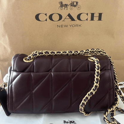 Coach Tabby Shoulder Bag 26 With Quilting in Dark Brown