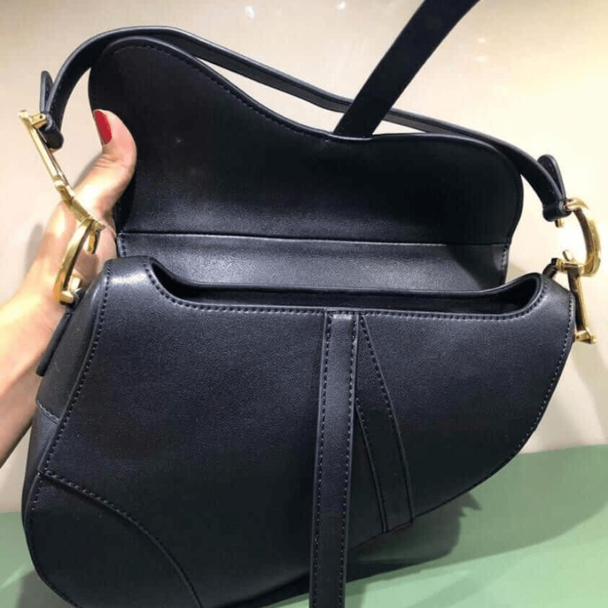 Dior Large Soft Saddle Bag with Straps