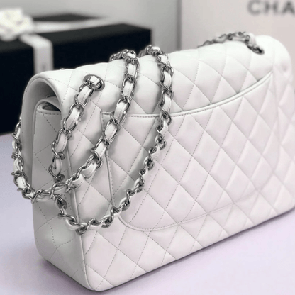 Chanel Classic Single Flap Bag – Off White
