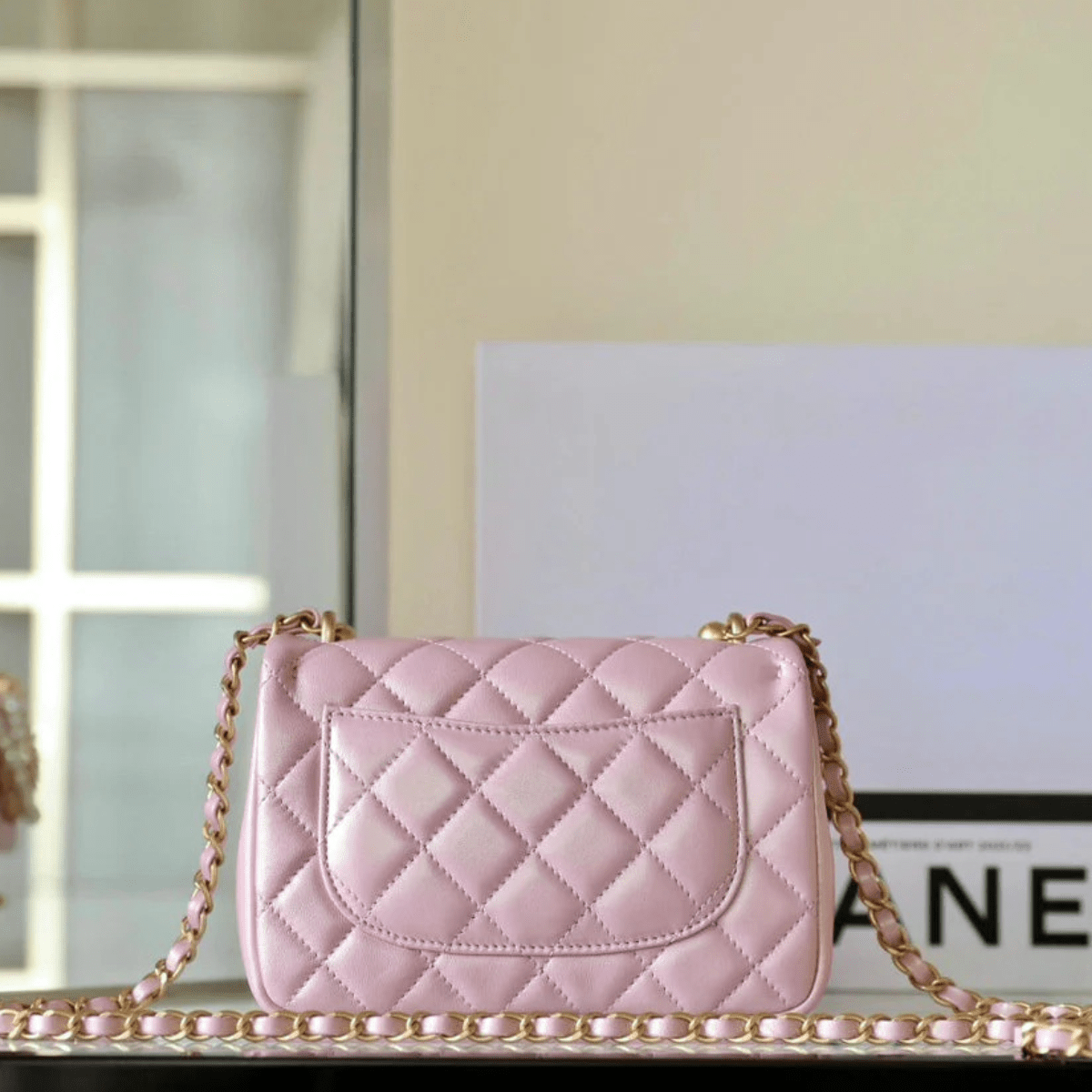 Chanel Classic Flap Mini Bag – Pink Lambskin Leather With Gold Hardware