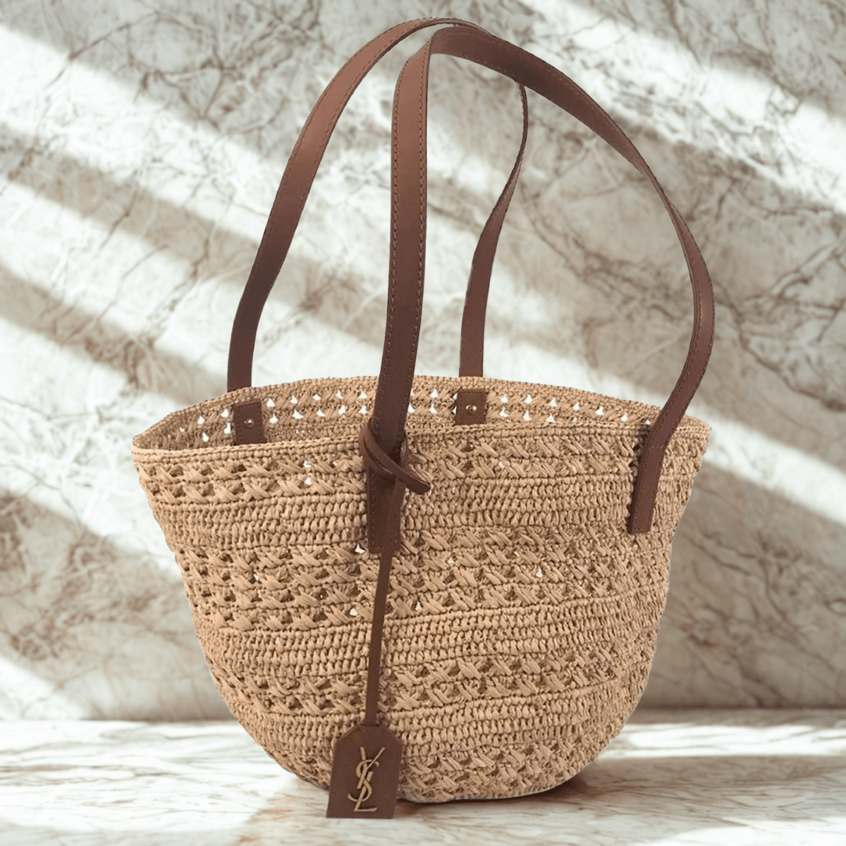 Yves Saint Laurent – Raffia Basket/Bag