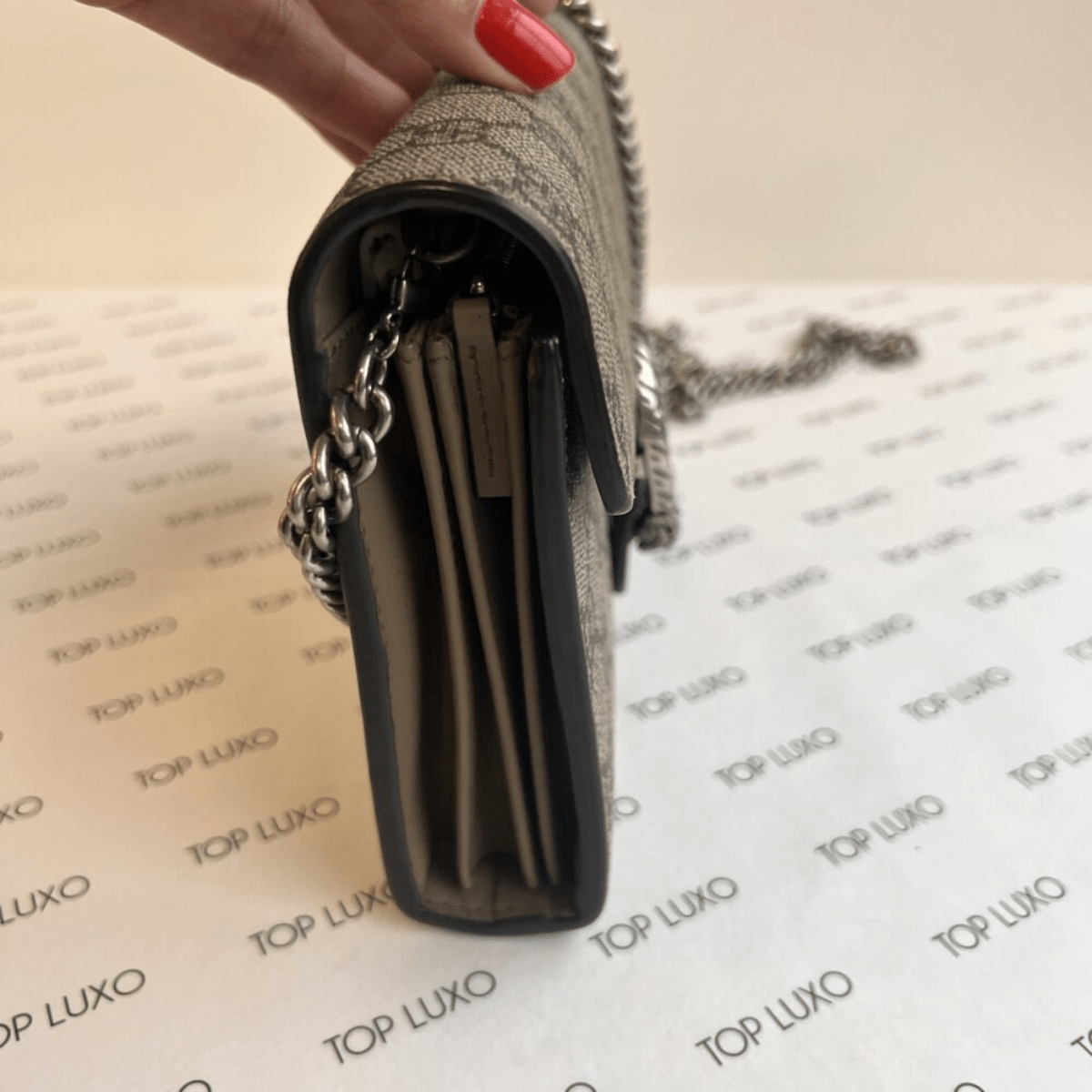 Gucci Dionysus Mini Bag GG Supreme Monogram Beige