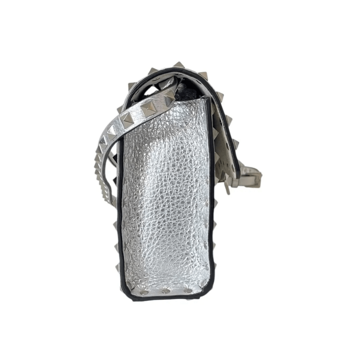 Valentino – Rockstud Silver Bag & Pumps Set