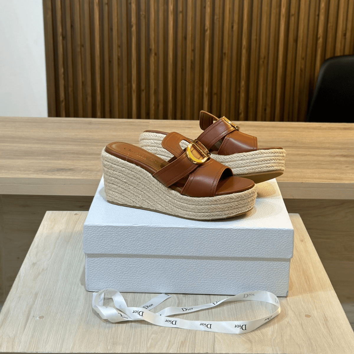 Dior Bobby Medium Bag and 30 Montaigne Wedge Slide Set