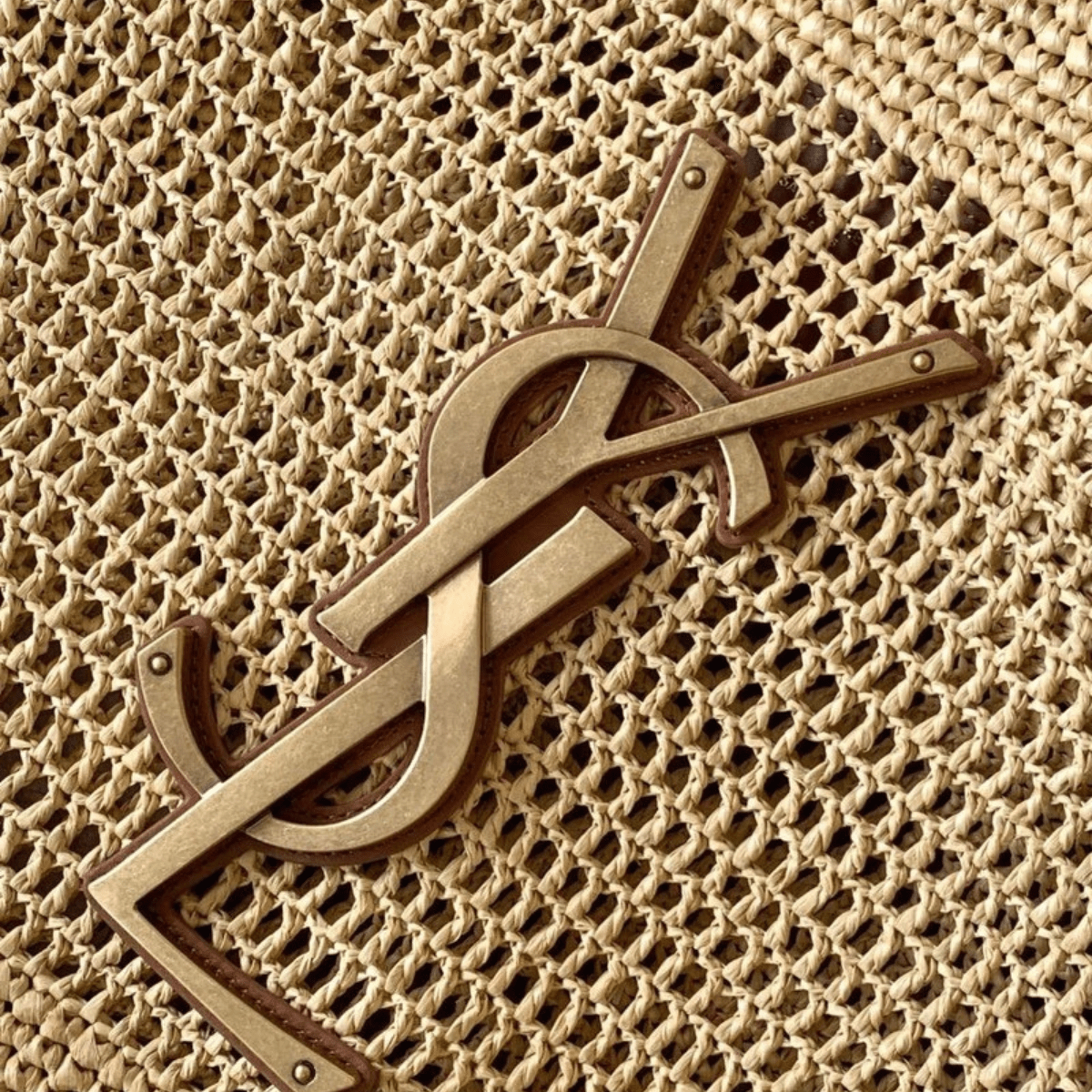 Yves Saint Laurent Icare Raffia Bag