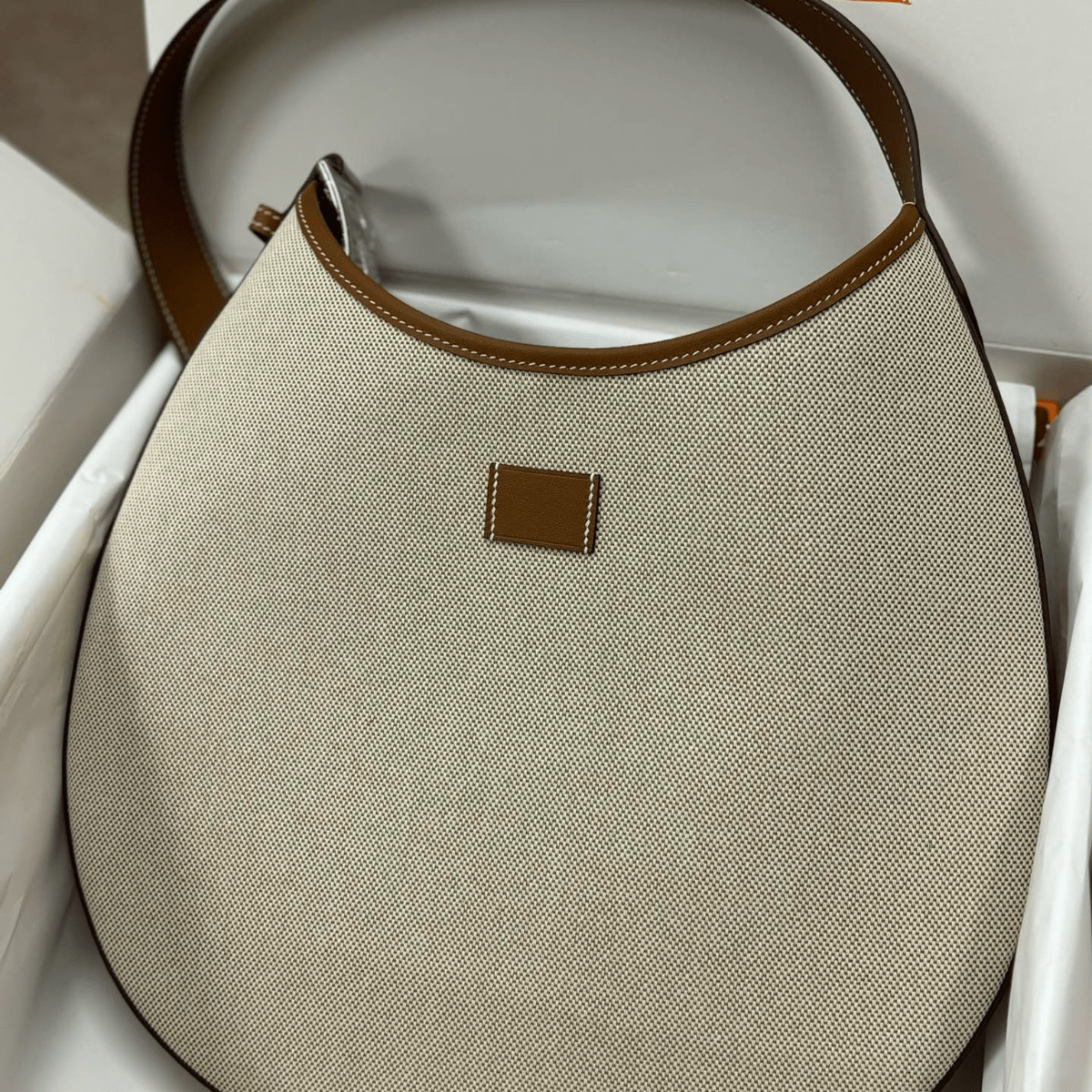 Hermès – P’tit Arçon Bag In Canvas & Leather