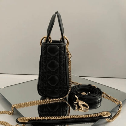 Dior – Set: Mini Lady Dior bag In Black & Dior Chrono Sneakers
