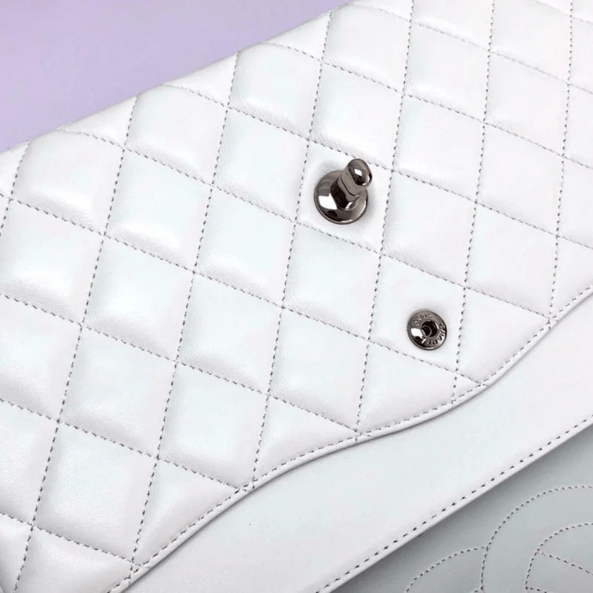 Chanel Classic Single Flap Bag – Off White