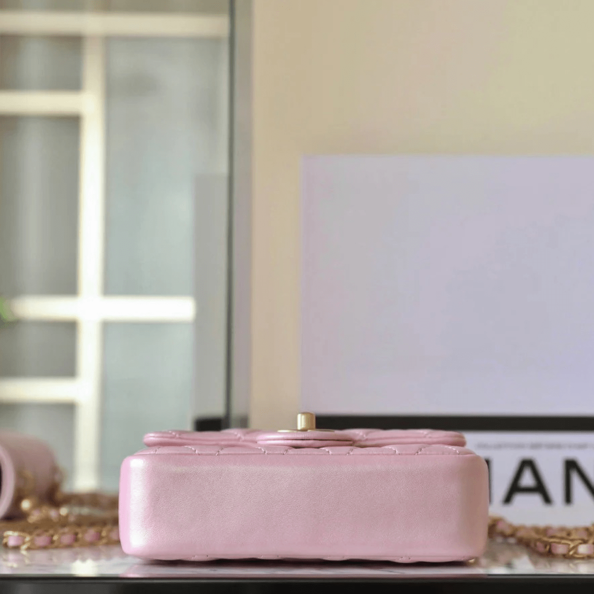 Chanel Classic Flap Mini Bag – Pink Lambskin Leather With Gold Hardware
