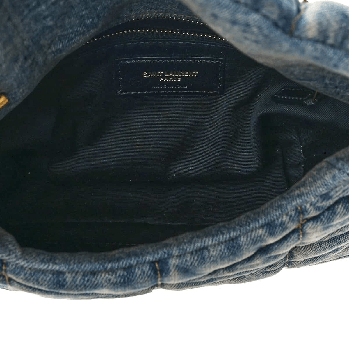Saint Laurent Loulou Puffer Bag in Quilted Vintage Denim