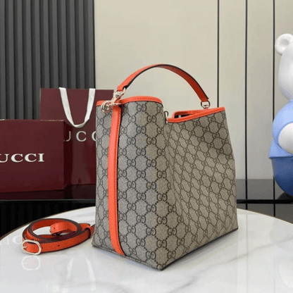 Gucci – Medium GG Emblem Bucket Bag