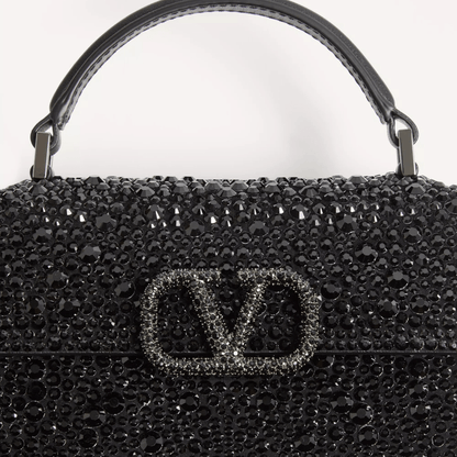 Valentino Garavani – VSLING Mini Bag with Crystals in Black