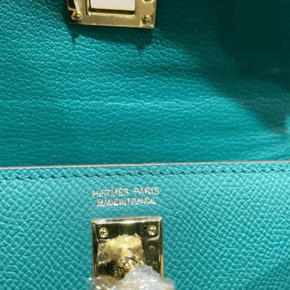 Hermès Kelly 20 Bag With Gold Hardware In Green