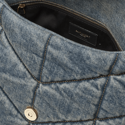 Saint Laurent Loulou Puffer Bag in Quilted Vintage Denim