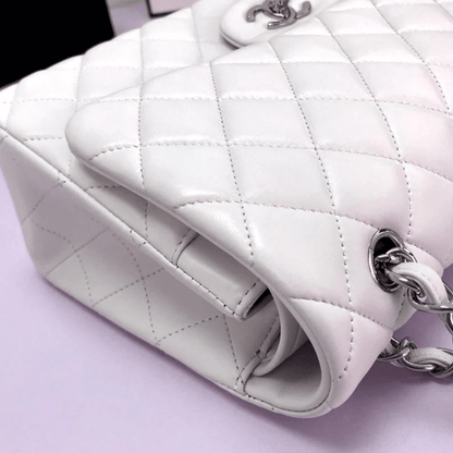 Chanel Classic Single Flap Bag – Off White
