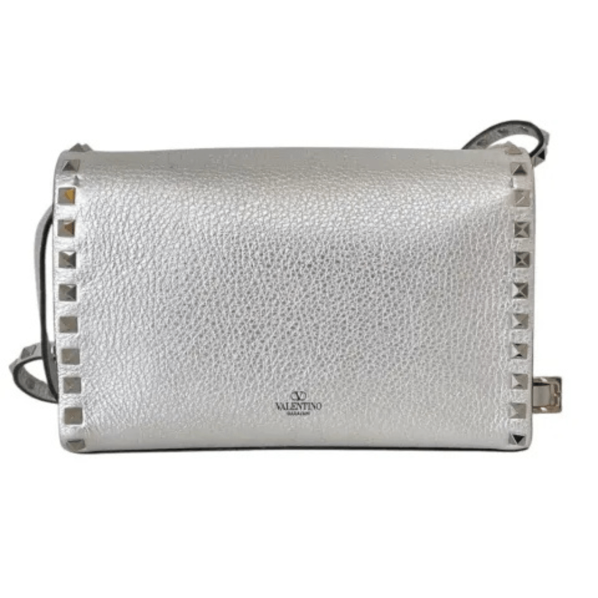 Valentino – Rockstud Silver Bag & Pumps Set