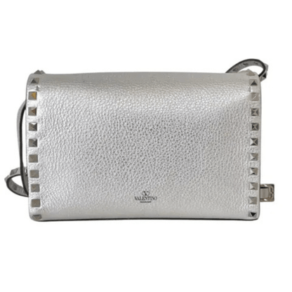 Valentino – Rockstud Silver Bag & Pumps Set