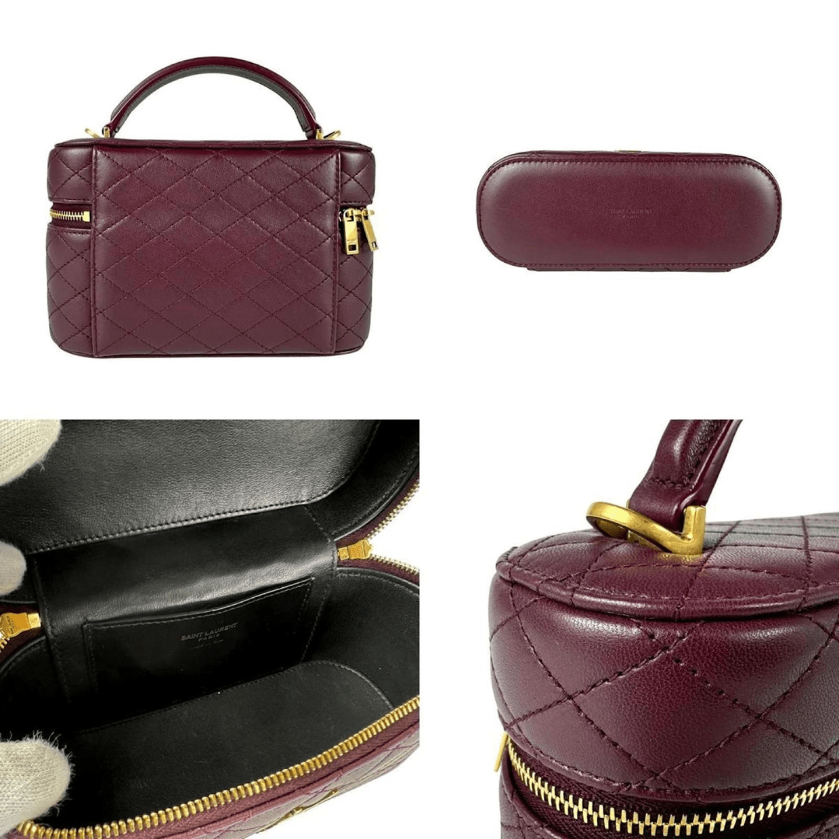 Yves Saint Laurent Gaby vanity case in lambskin
