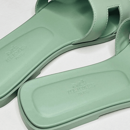 Hermès Oran Sandalen Vert d’Eau
