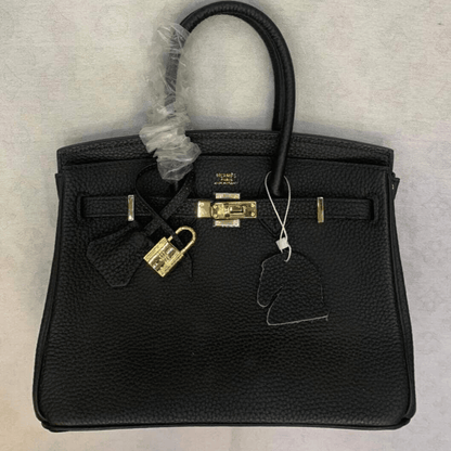 Hermès Birkin 25 Bag With Gold Hardware In Black
