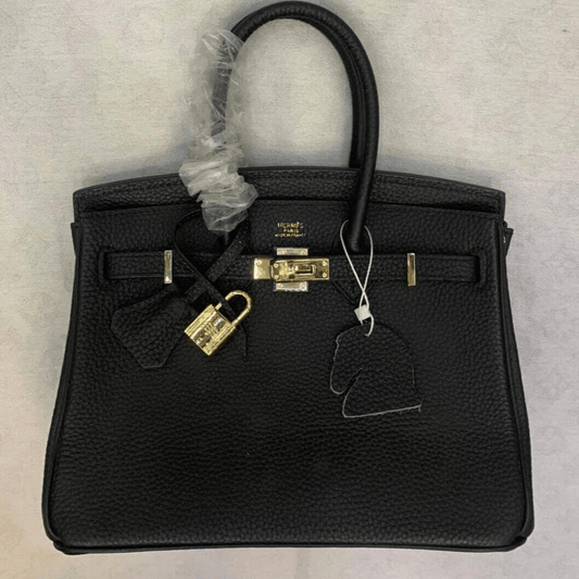 Hermès Birkin 25 Bag With Gold Hardware In Black
