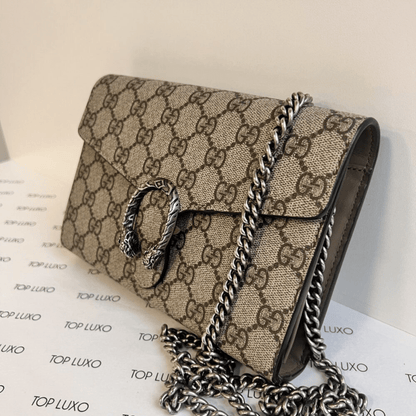 Gucci Dionysus Mini Bag GG Supreme Monogram Beige