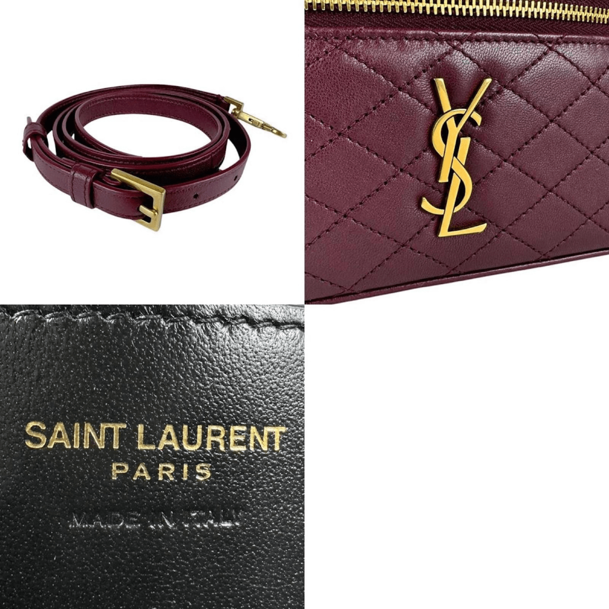 Yves Saint Laurent Gaby vanity case in lambskin