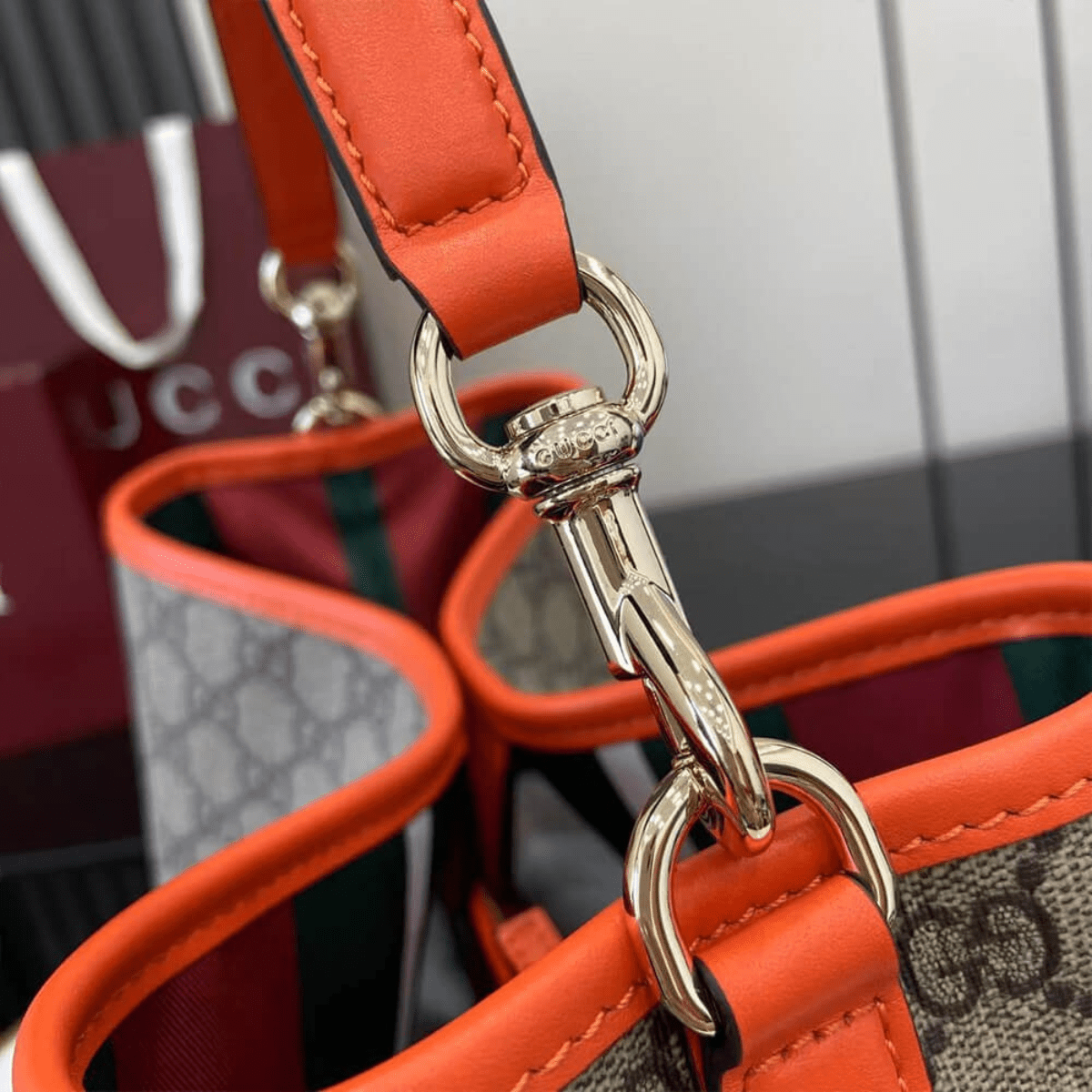 Gucci – Medium GG Emblem Bucket Bag