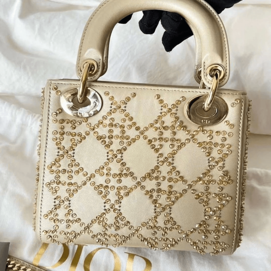 Dior – Mini Lady Dior With Pearl Embroidery