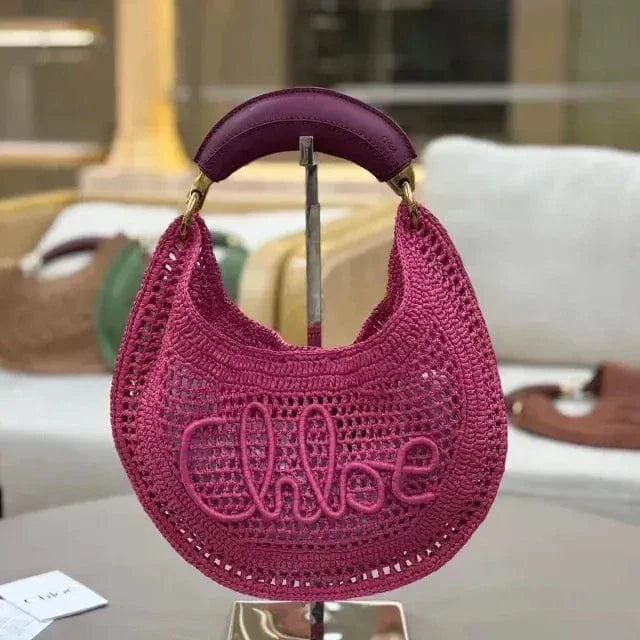 Chloé Hot Summer Banana Bag Made Of Raffia