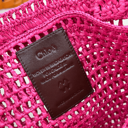 Chloé – Summer Banana Raffia Bag