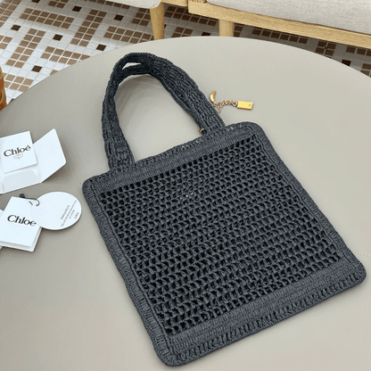 Chloé – Summer Banana Raffia Bag