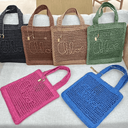 Chloé – Summer Banana Raffia Bag