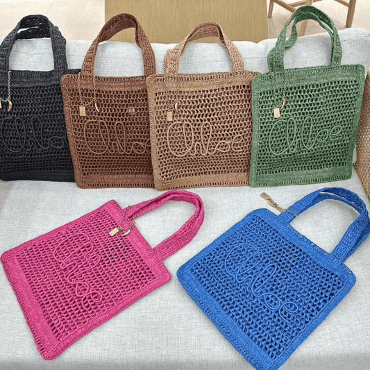 Chloé – Summer Banana Raffia Bag