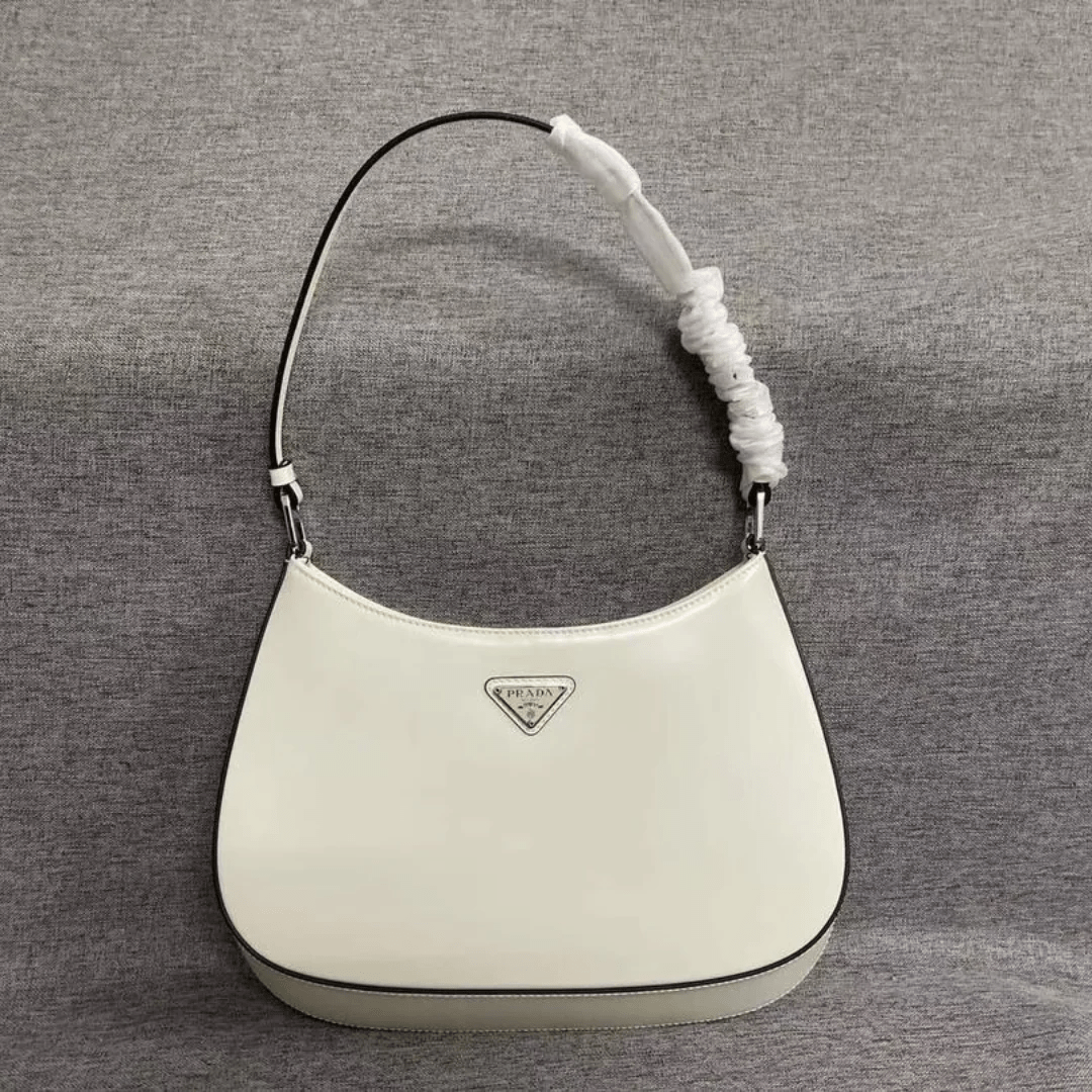 Prada – Cleo shoulder bag in brushed leather