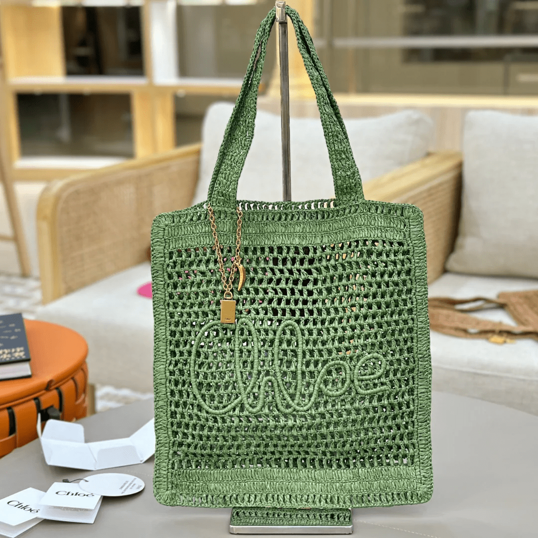 Chloé – Summer Banana Raffia Bag