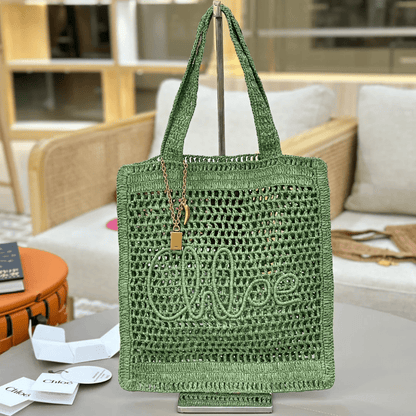 Chloé – Summer Banana Raffia Bag