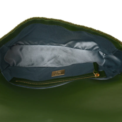 Fendi Baguette Bag in Green Sequins And Leather