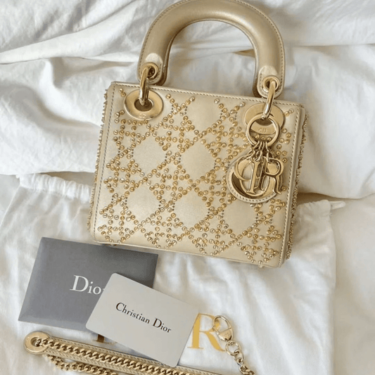 Dior – Mini Lady Dior With Pearl Embroidery