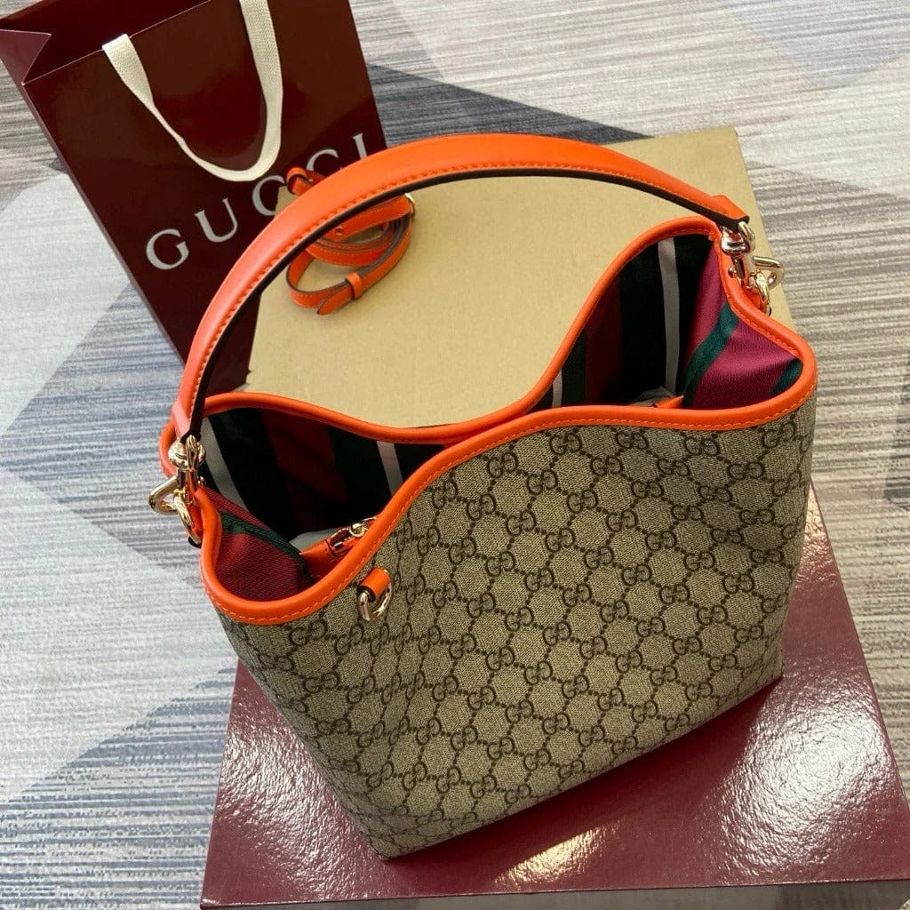 Gucci – Medium GG Emblem Bucket Bag