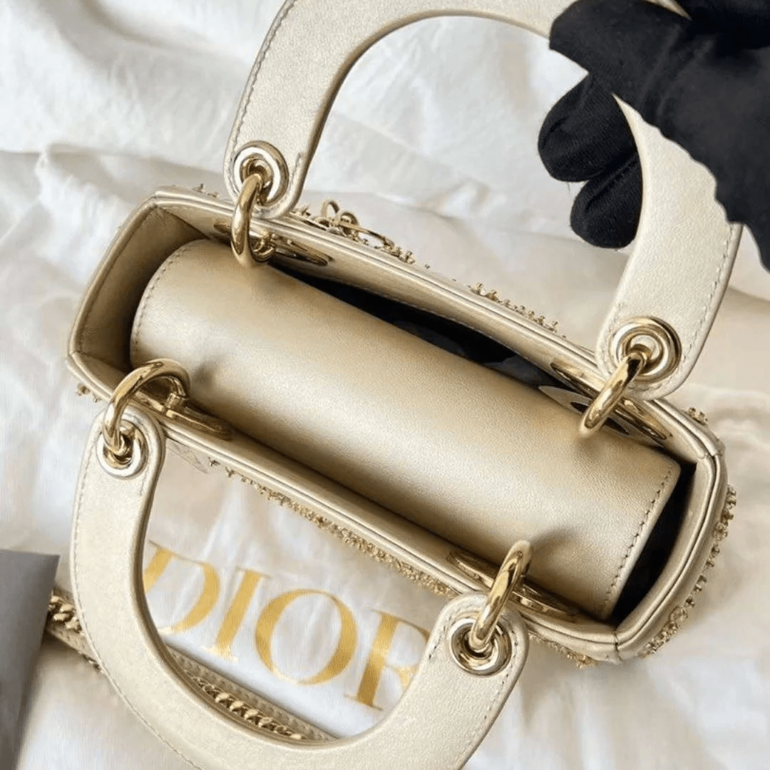 Dior – Mini Lady Dior With Pearl Embroidery